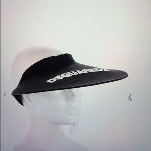 DSQUARED2 Black Logo Visor